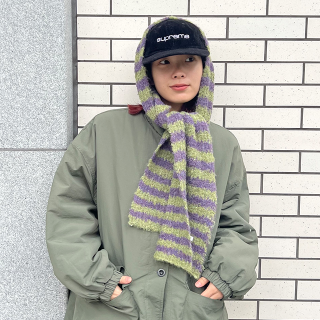 カラーボーダーマフラー | ファッション通販サイト NUGU