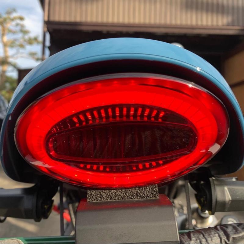 カワサキZ900RS / CAFE アワビ テールランプ LED ダークレッド