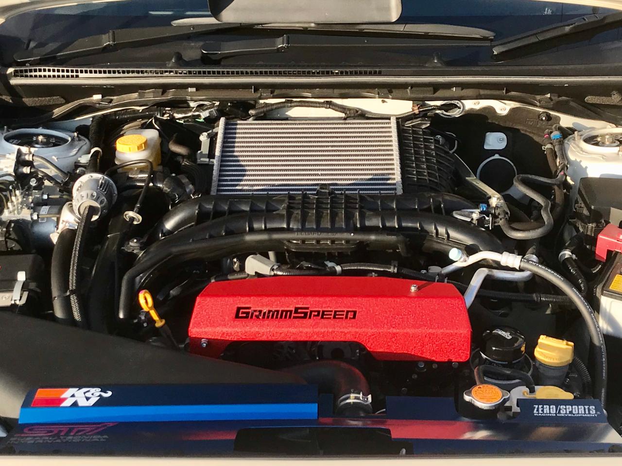 GrimmSpeed プーリーカバー 赤 スバルWRX VAB/GRB/GVB GrimmSpeed