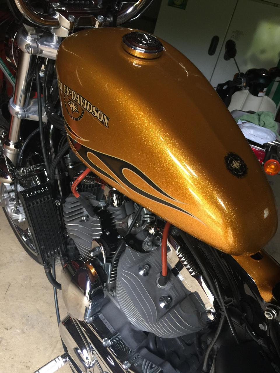 ハーレーダビットソン純正 883N iron純正タンク のパーツレビュー