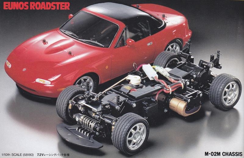 10分の1、ラジコンボディ、ユーノスロードスターMサイズ 10分の1