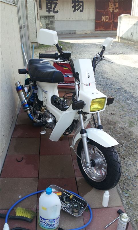 角目シャリー 純正ヘッドライト カバー 中古品 ホンダ シャリー5速