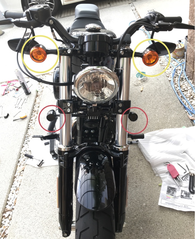 ハーレー フロントウィンカー(社外品)｜売買されたオークション情報
