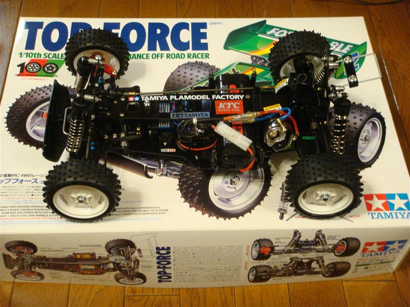 タミヤ 4WDバギー トップフォース(2017) メカ搭載済 1/10RC トップ