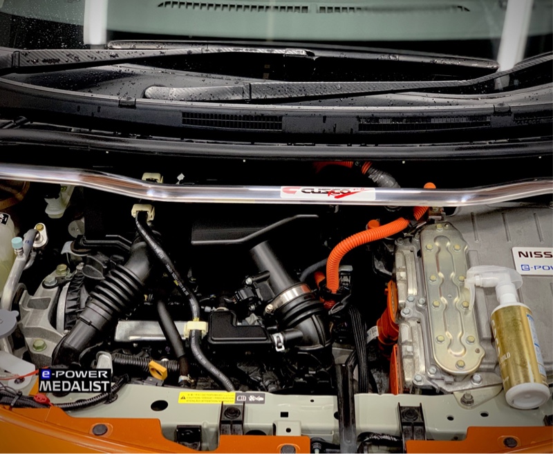 CUSCO ストラットタワーバー取り付け🤗（日産 ノート e-POWER・E12）by