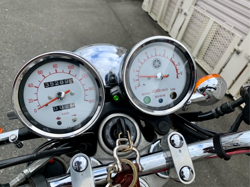 SR400 純正メーター 初期 ☆ヤマハ SR400 初期型 純正スピードメーター