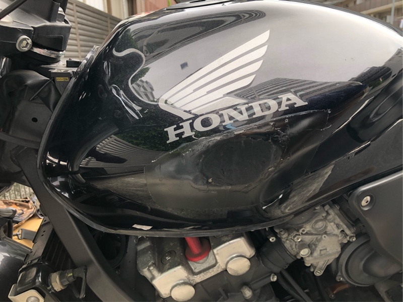 納車整備① タンクの凹みを直す！（ホンダ ホーネット250）by CELLO