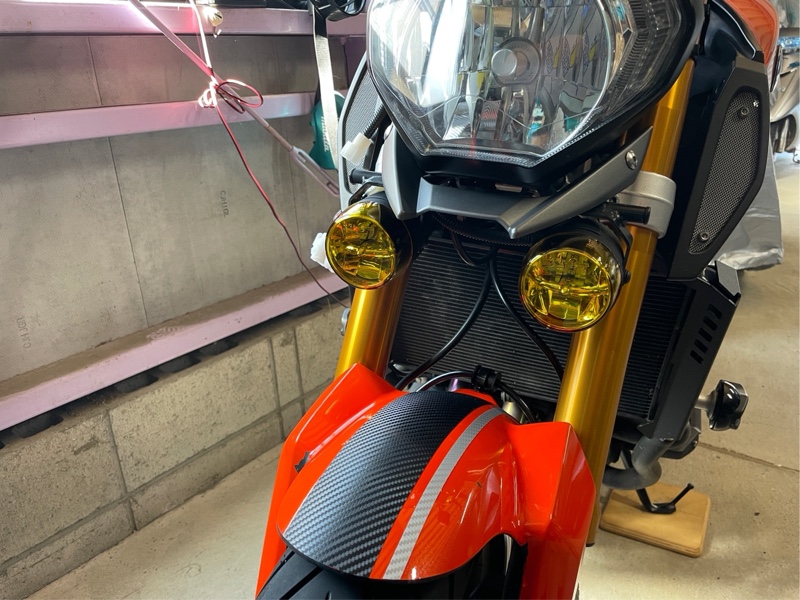 中華製フォグ→Y'S GEARフォグランプキットへ（ヤマハ MT-09）by よて