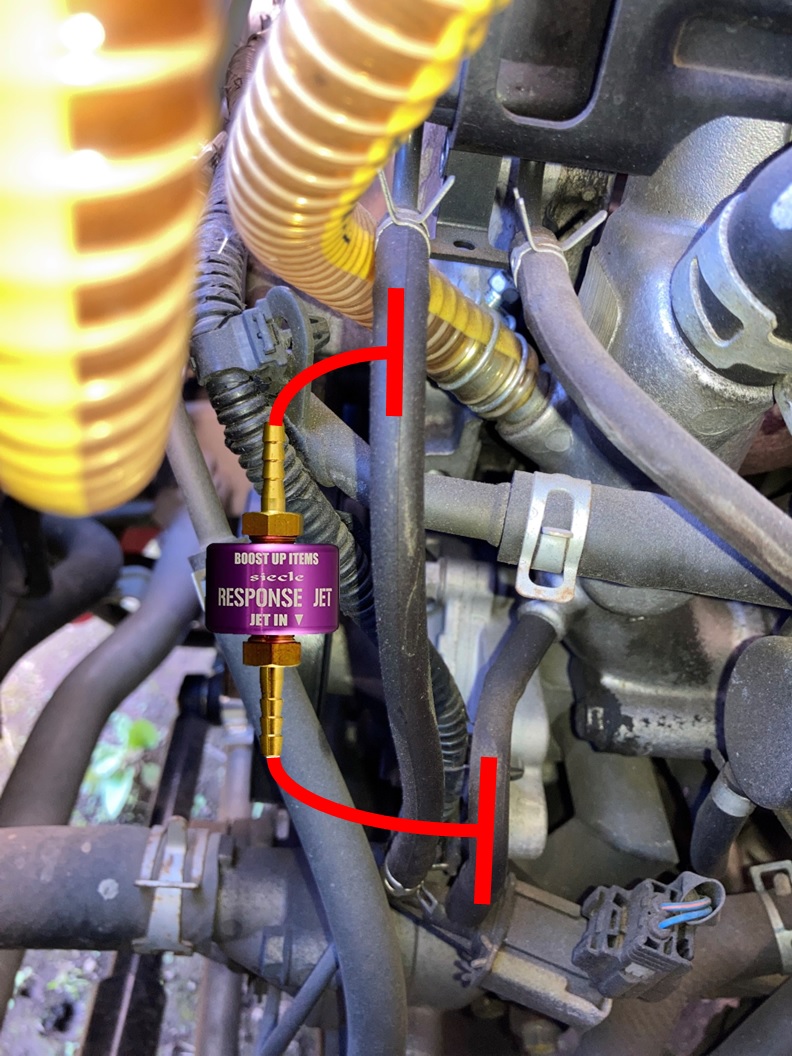 RESPONSE JET JB23 取り付けパーツ付き RESPONSE JET JB23 取り付け