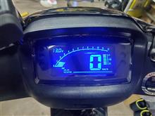メーカー不明、デジタルメーター取り付け（ヤマハ スーパージョグZR