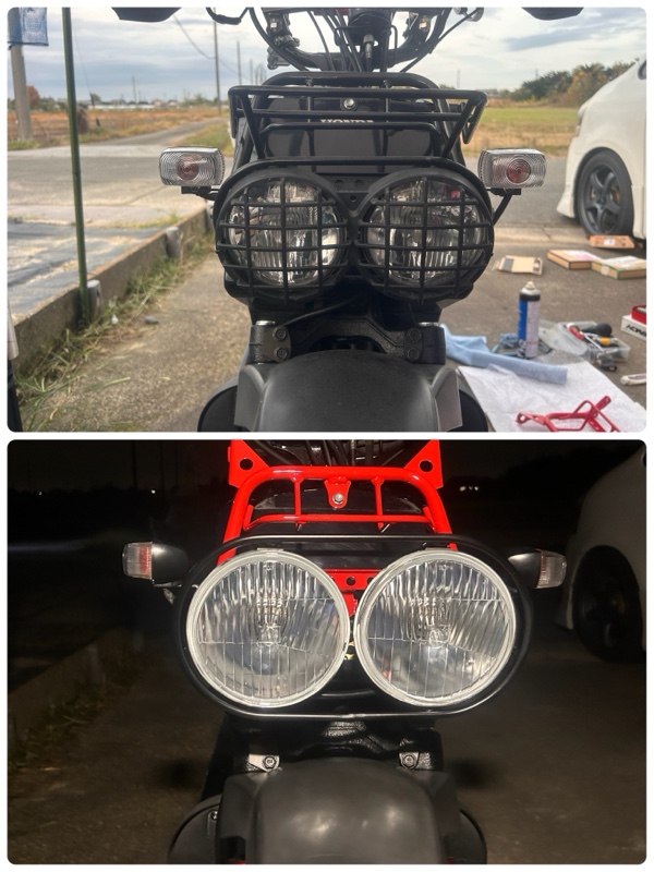 zoomer ruckus デカ目ヘッドライト ズーマー ヘッドライト デカ目