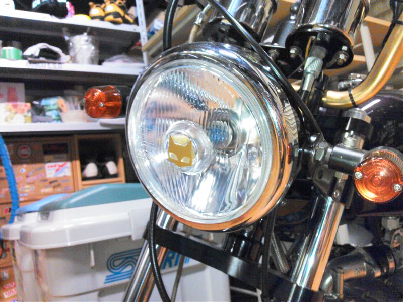 819 イエロー マーシャル ヘッドライト エイプ50 モンキー ゴリラ 楽天