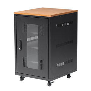 CP-SBOX4572【扉付き機器収納ボックス(W450・H720・木目天板)】木天板