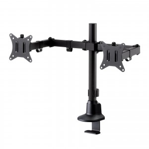 CR-LA1303WN【水平垂直多関節液晶モニターアーム(上下2面・ホワイト