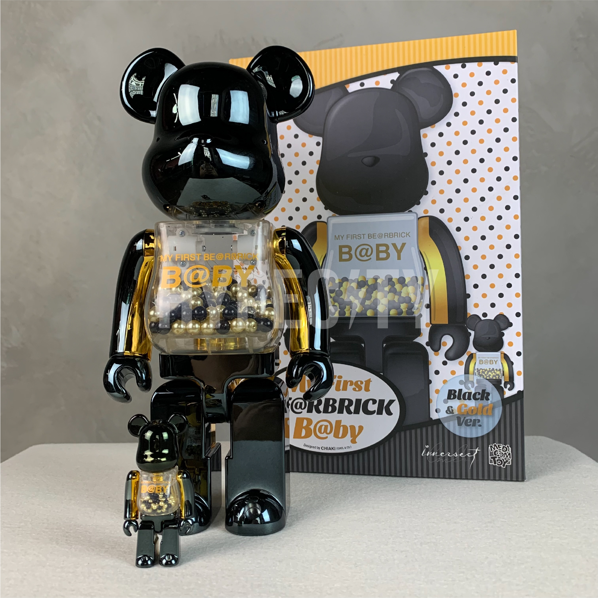 その他 MY FIRST BE@RBRICK B@BY CLEAR BLACK 1000 MEDICOM TOY - MY