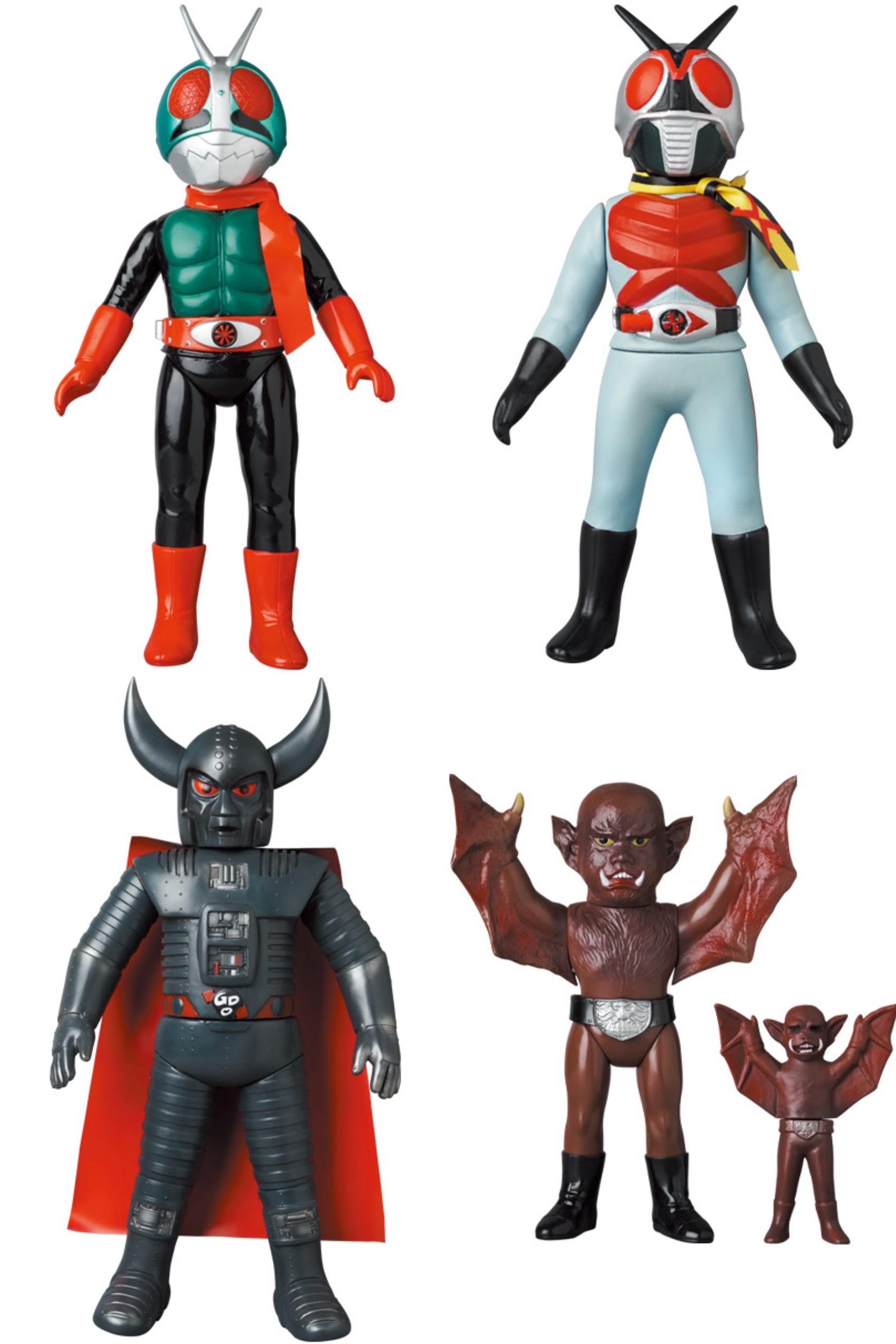 東映レトロソフビコレクション 死神博士(新色蓄光)+ミニソフビ（仮面