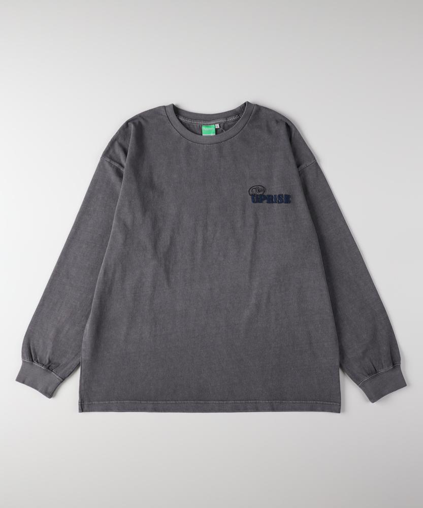 刺繍ロングスリーブTシャツ(S ダークグレー): トップス｜Right-on公式