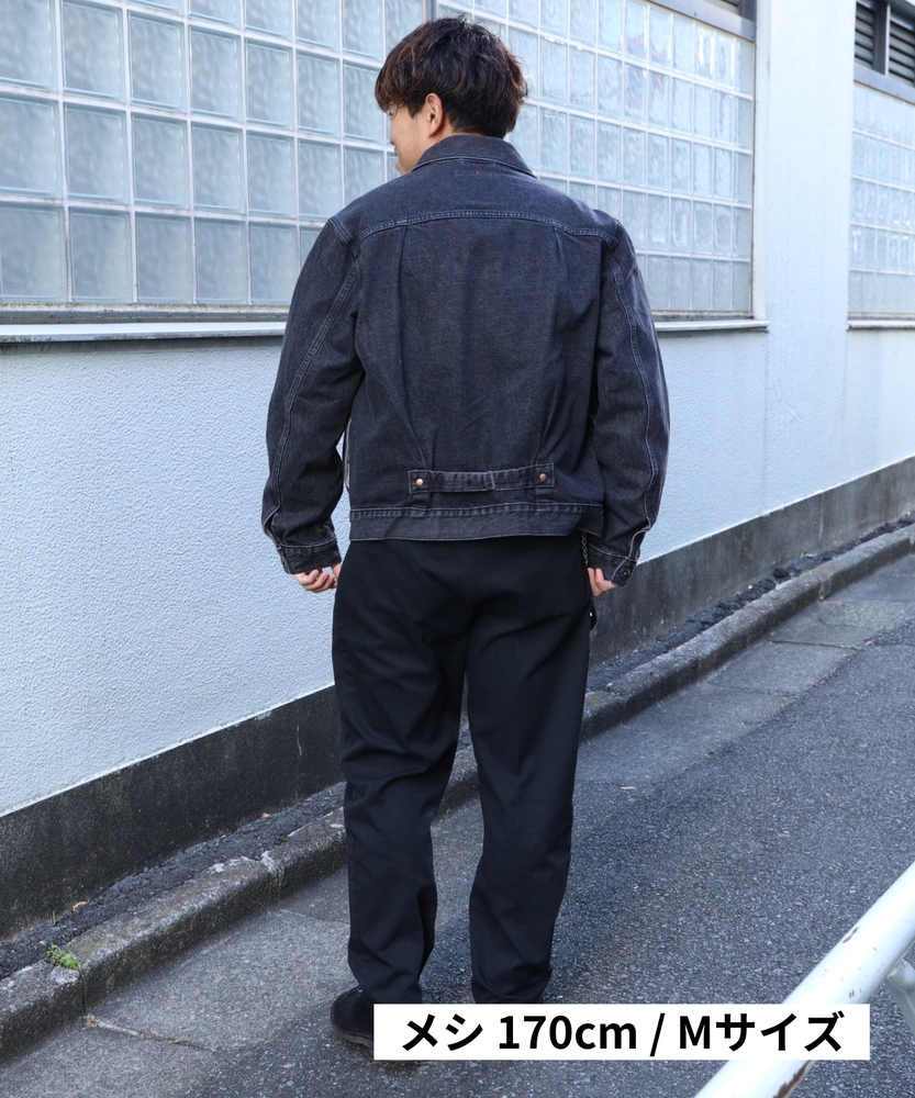 TYPE I トラッカージャケット ブラック STONEWASH(L ブラック
