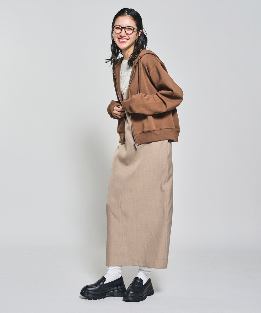 ダブルジップパーカー(S ブラック): トップス｜Right-on公式オンライン