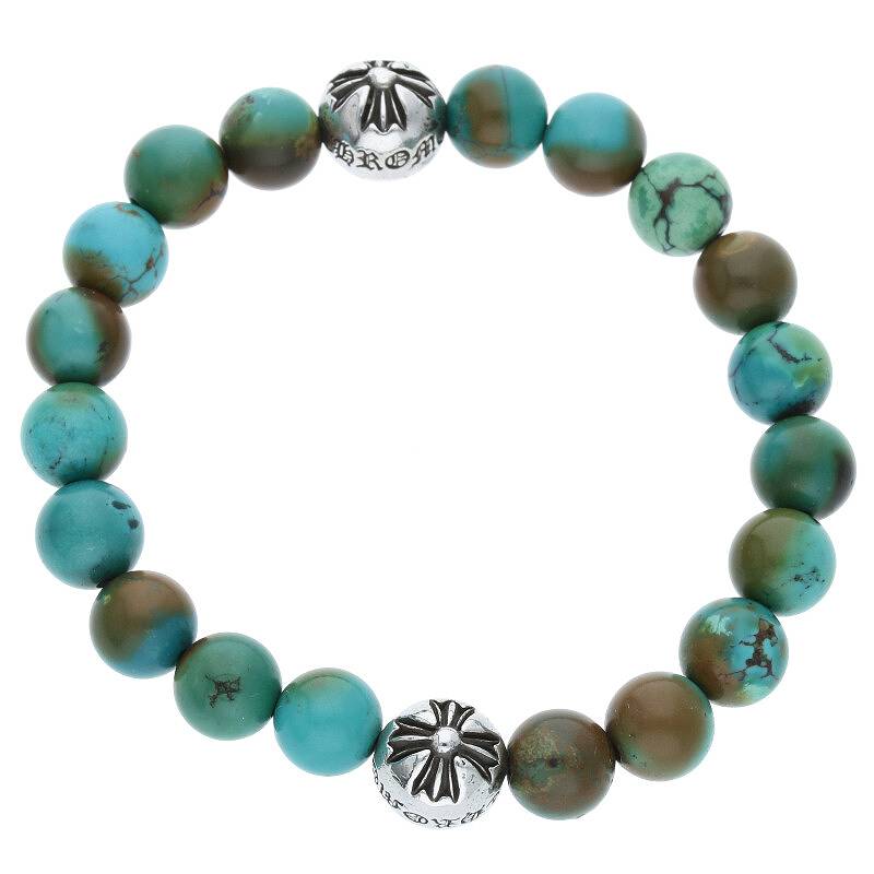 CHROME HEARTS 8mm ターコイズ ブレスレット クロムハーツ ターコイズ