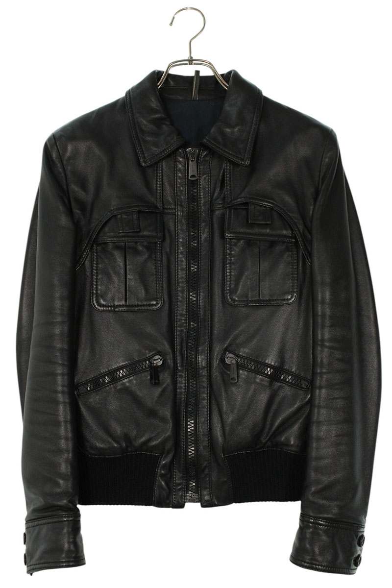 stud homme diorhomme Lジップラムレザージャケット42 2025年最新