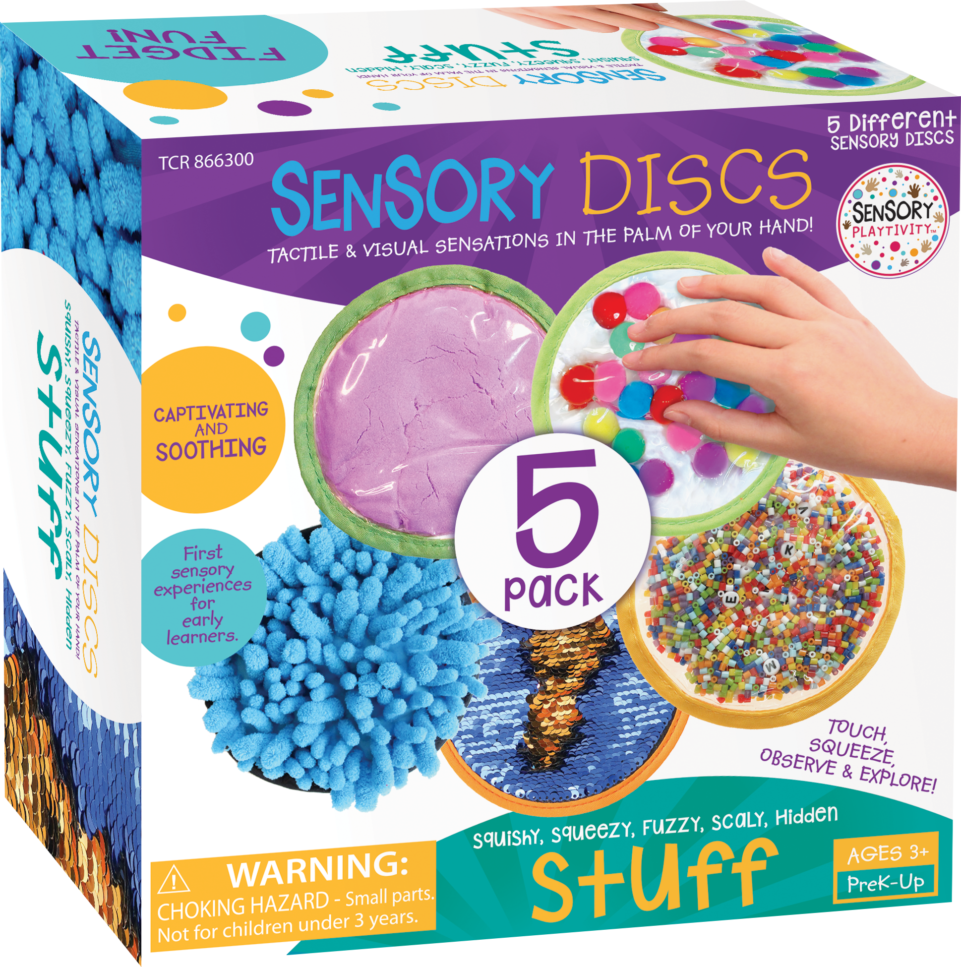 Sensory Playtivity Sensory Discs (Set of 5) - TCR866300 | Teacher