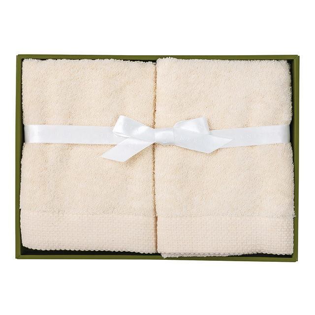 テネリータ[TENERITA]の軽やかな甘撚りフェイスタオル2枚セット