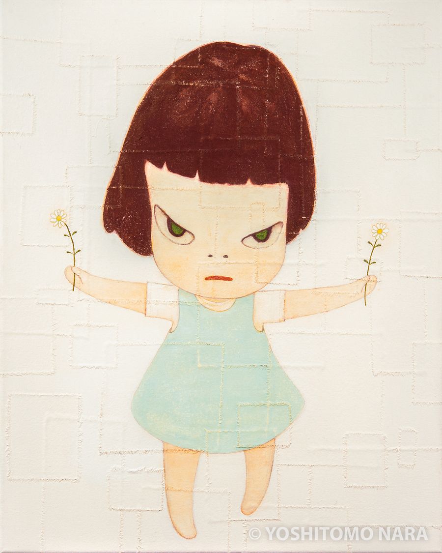 No.YNF2408 - 両手に花 1999 | YOSHITOMO NARA The Works - 奈良美智