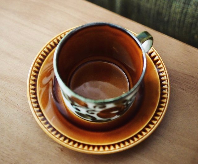 香港 1960年ベルギーのBOCH社製アルジャントゥイユ画家による手描き花