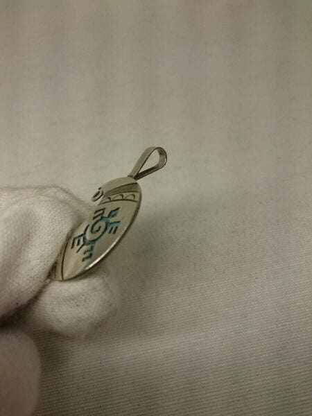 ホピ族 シルバーペンダントトップ ベアハンド柄 中古品 インディアン