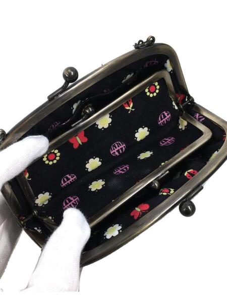 ANNA SUI(アナスイ) / がま口財布/レザー/ブラック/黒/レディース