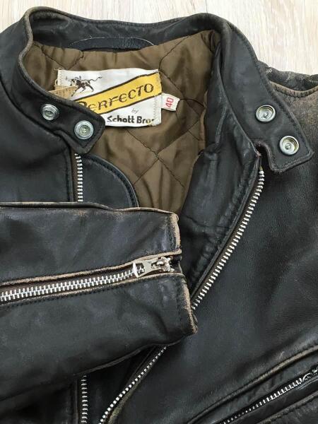 Schott(ショット) / 70s/牛タグ/逆ハの字/シングルライダース