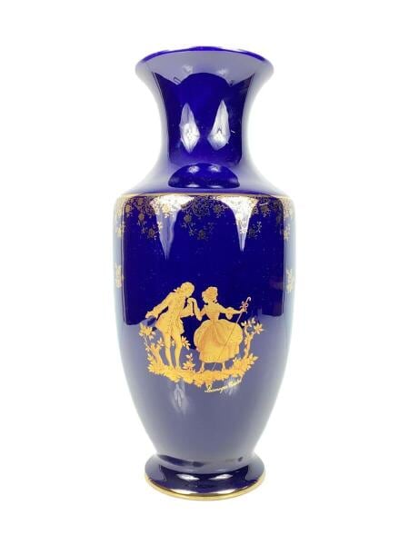 Limoges Castel 22Kゴールド花瓶 France LIMOGES CASTEL 22K Gold