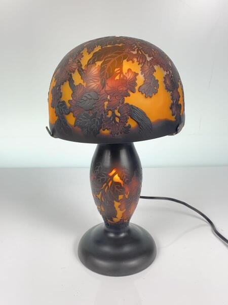 Emile Galle 【エミール・ガレ】 大型作品 ガラス工芸 高さ52cm 2.03kg