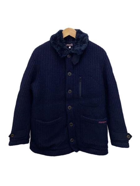 ハリウッドランチマーケット圧縮ニットジャケット blueblueセーター
