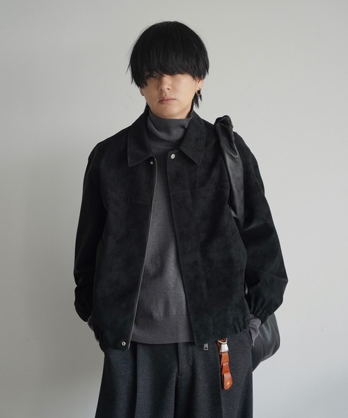 WYM LIDNM | FAUX SUEDE ZIP BLOUSON - Buyee, an Online Proxy