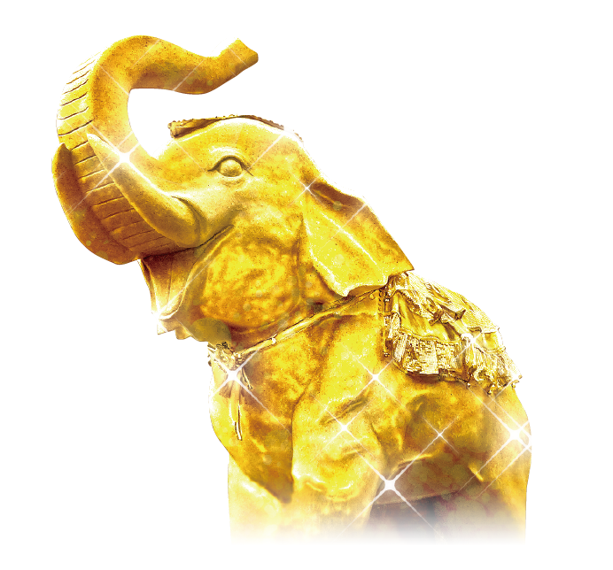 吉ゾウくん 満月パワークリスタル2個 【公式通販】