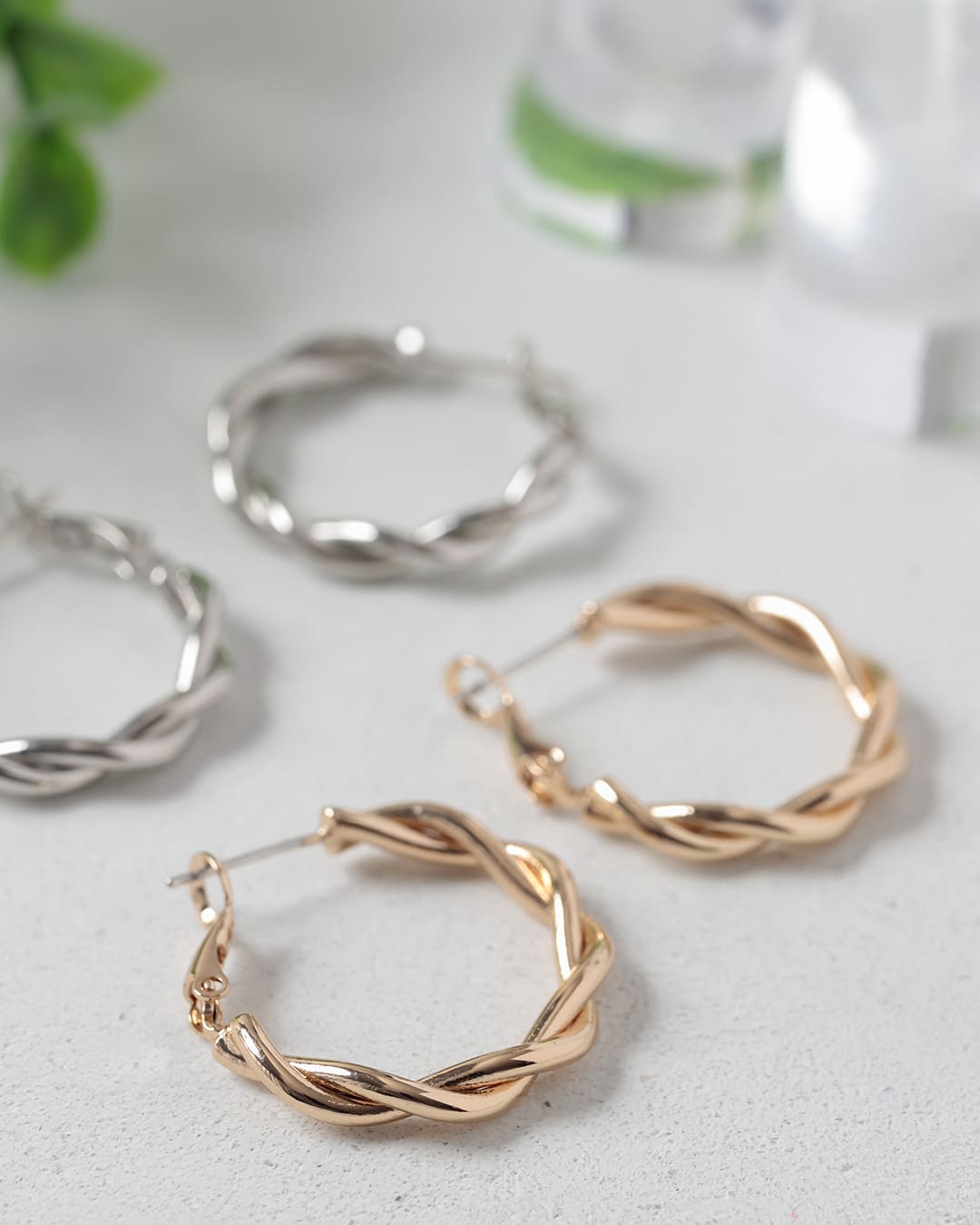 S925/18KGP】ツイストフープピアス – ChooMia（チュミア）