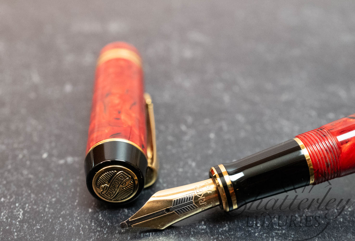 Parker Duofold International Jasper Red Fountain Pen and