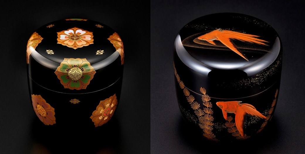 茶道具/手桶水指 豪秀(坂水秀雄)朱黒 輪島塗 茶器水指 工芸