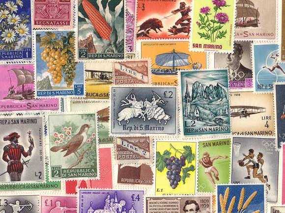 2808 外国切手 サンマリノ 1923年 レア古切手慈善 紋章 7種 未使用