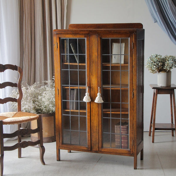 イギリス アンティーク 家具 ブックケース キャビネット 1930年頃 494A