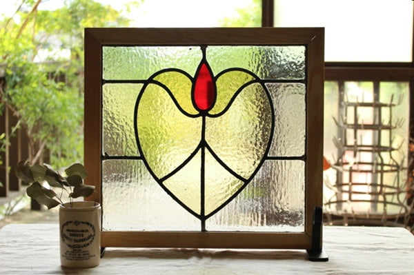 ピンクのチューリップ♦︎ステンドグラス ピンクのチューリップ