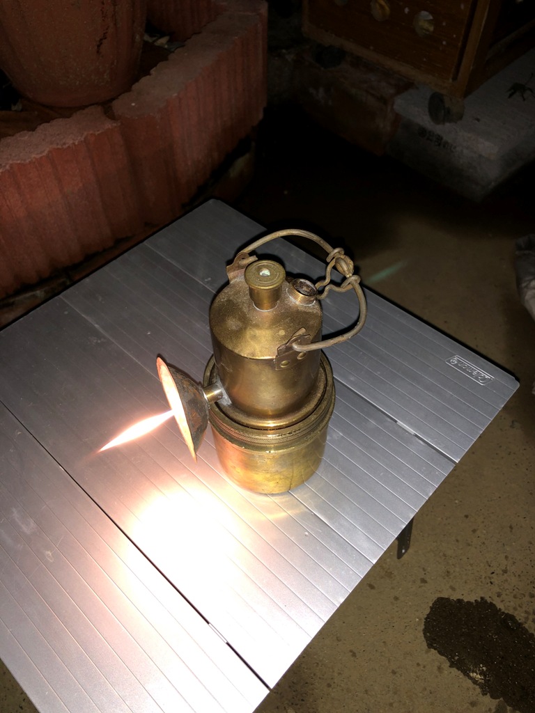 昭和レトロアンティーク】古いイカ釣りのガスランプ