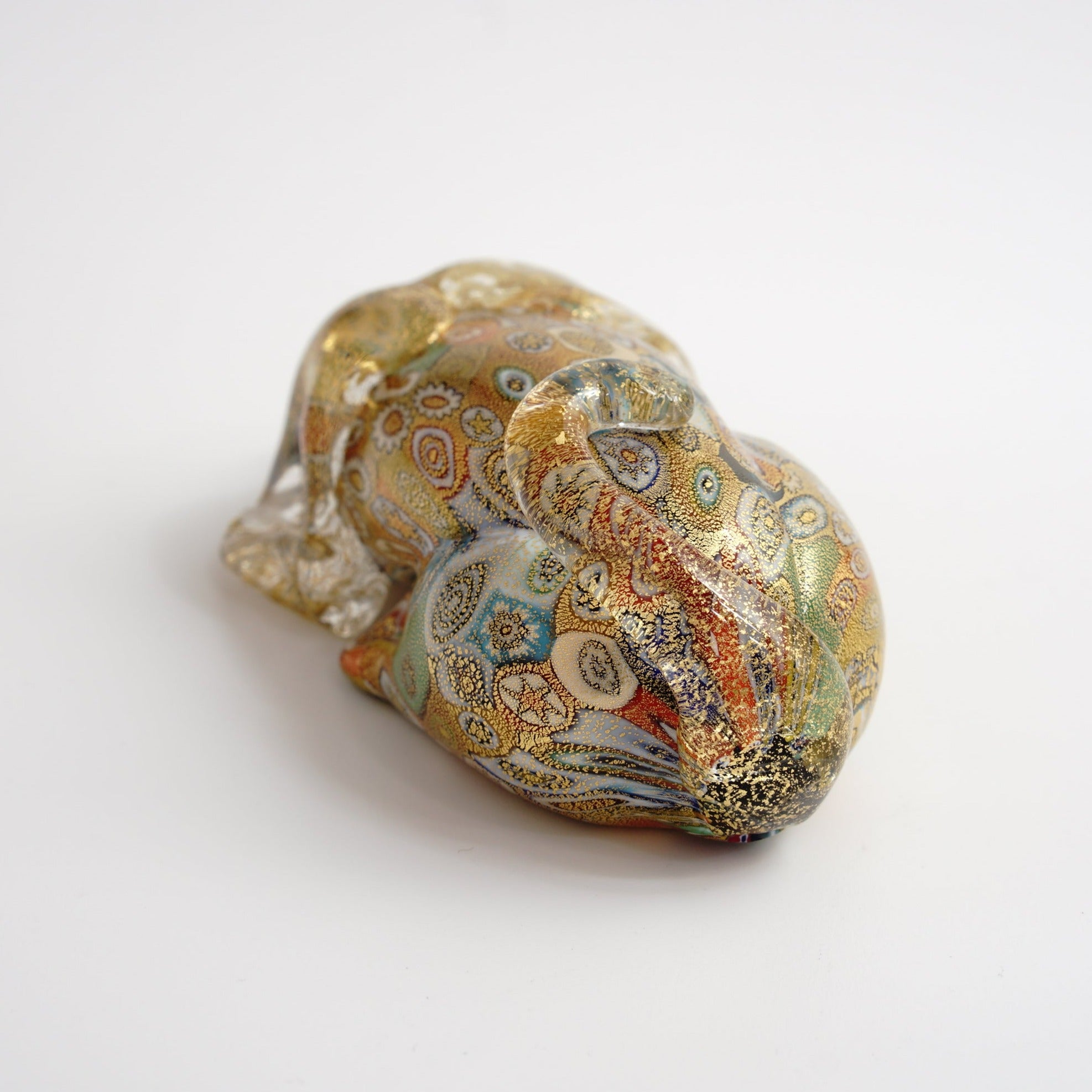 ベネチアングラス】ムラーノ レース柄 置物 ベネチアンガラス ムラーノ