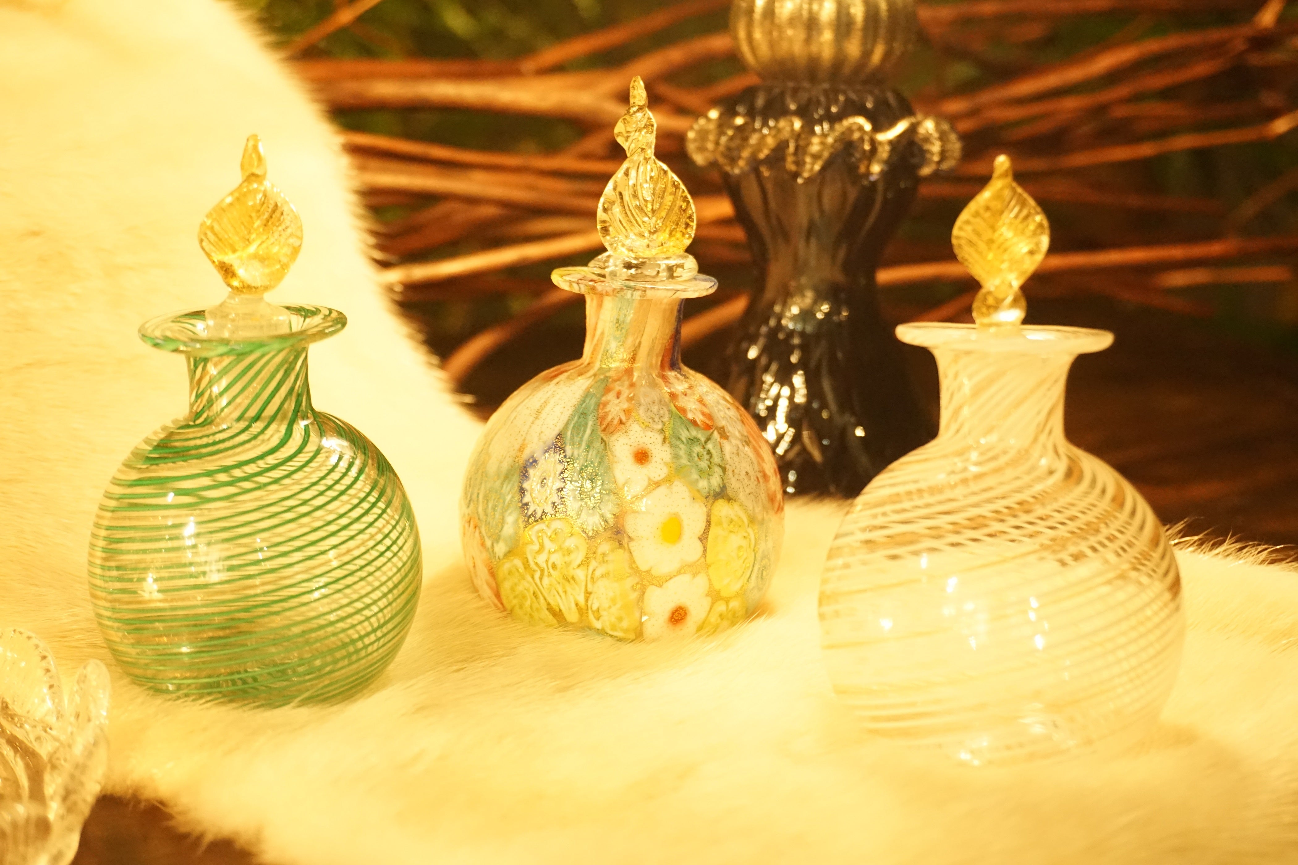 香水瓶「Secret perfume」［Bianco Fill Avv］【ムラーノガラス