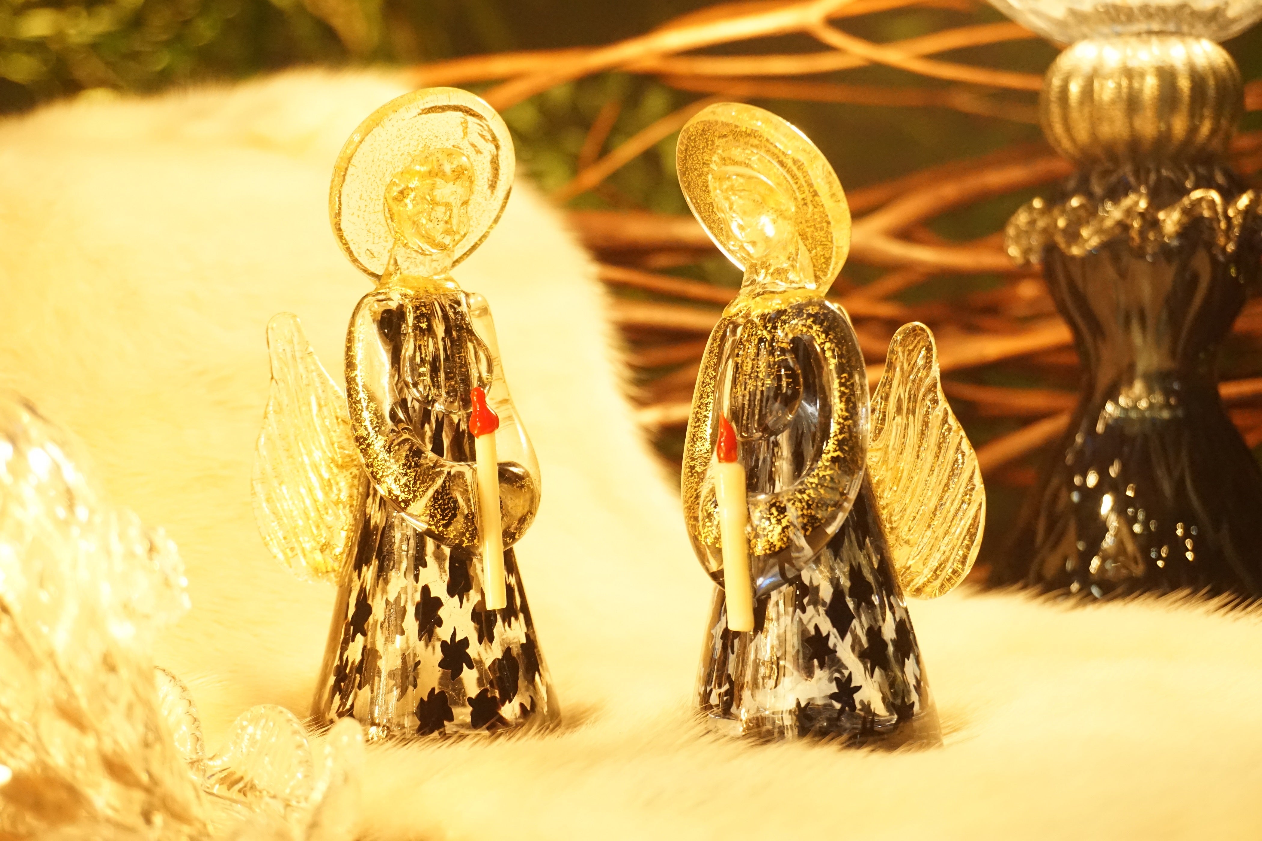 ムラーノガラス（ベネチアングラス）「天使の灯」ブルー／ムリーネ – chisa