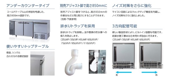 DRI-25LMF ダイワ冷機工業 製氷機 アンダーカウンタータイプ | 厨房ベース
