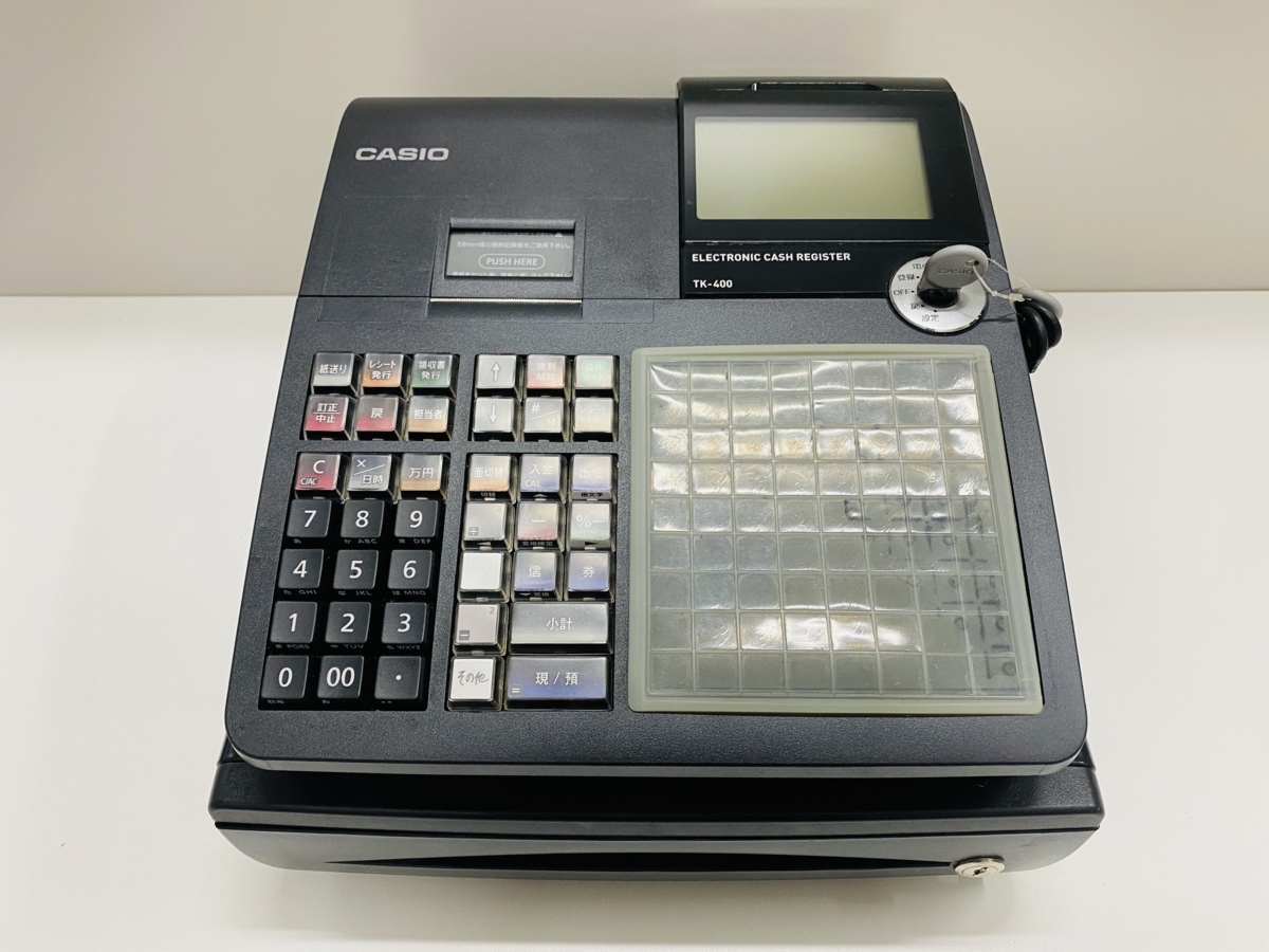CASIO 電子レジスター TE-400 TE-400-RD 電子レジスター TE-400 1台