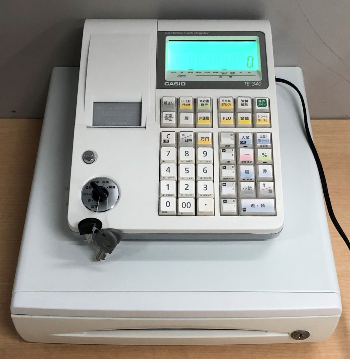 カシオレジスター TE-340/NL300 フル設定無料 707777 人気 カシオ